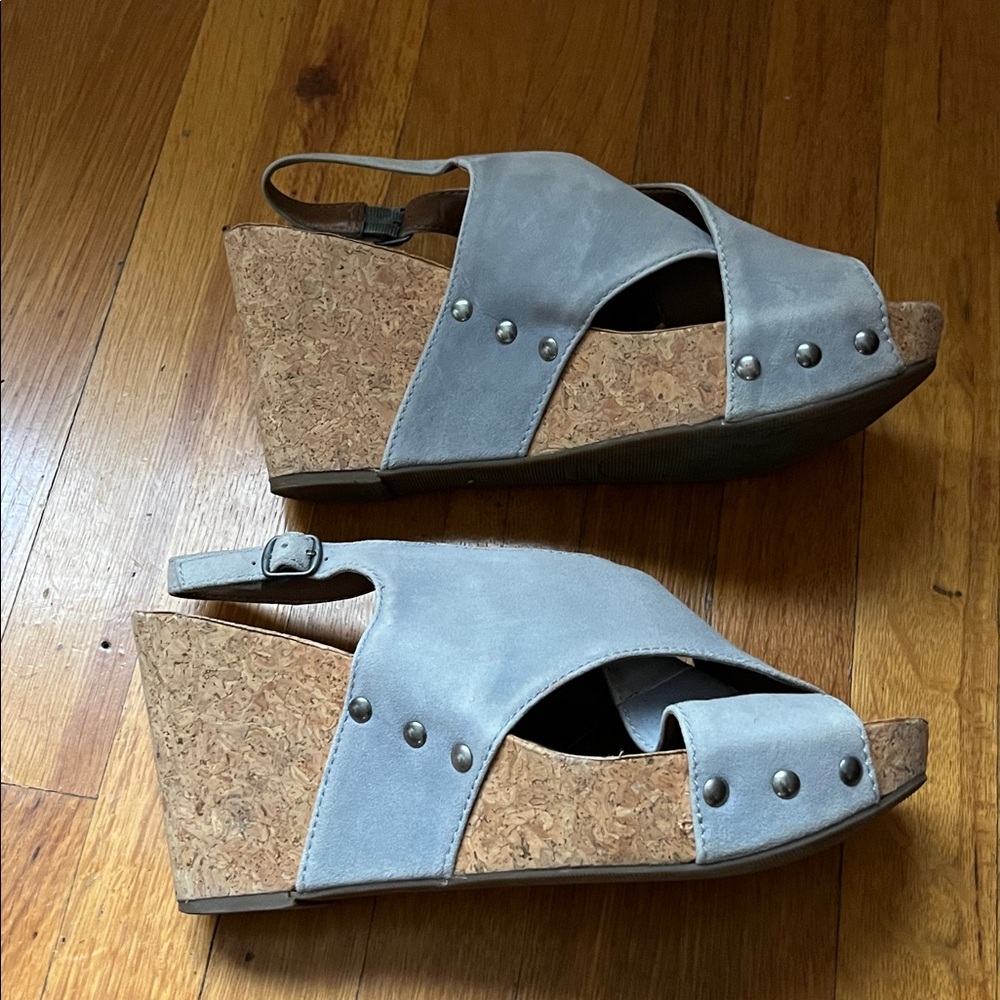🎉 BOGO! 2/$12! Lucky Brand Cork Slingback Sandals